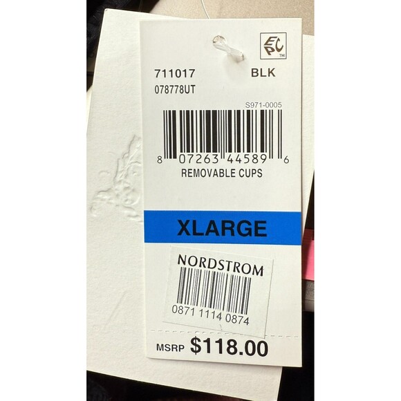 BECCA by Rebecca Virtue Color Play Crochet One Piece Swimsuit - Black - XL (16) - Picture 4 of 4